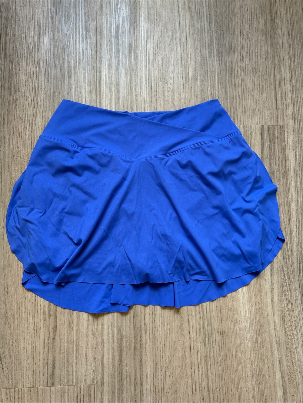 HALARA Royal Blue Circle Skater Skirt with Built-In Shorts